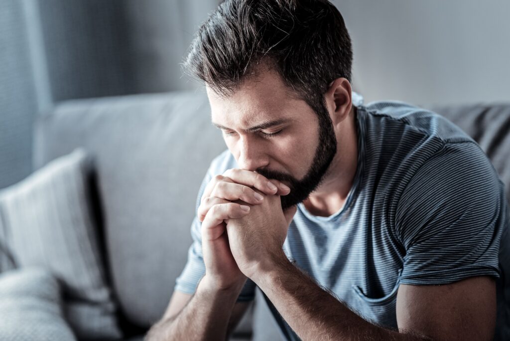 A man in depression treatment in San Diego.